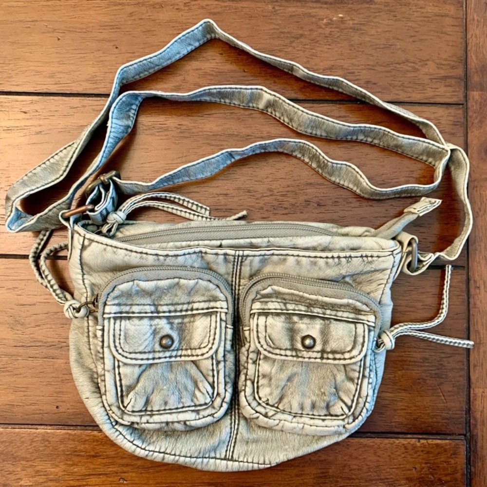 Vintage Style Vegan Leather Crossbody Purse